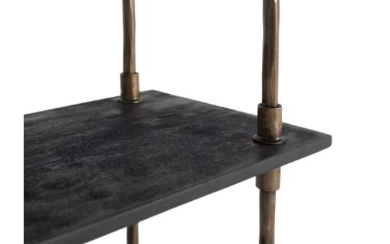 Libreria Salon Vintage Madera y Acero Dorado Arambel