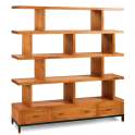 Libreria  Separador 3 Cajones Estilo Industrial Serie Madhu