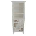 Librero 1 Cajon 1 Puerta Blanco Decape Industrial Angaran
