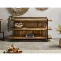 Librero 3 Balda Madera Reciclada Metal Rustica Serie Venatici