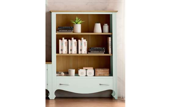 Librero Bajo Provenzal 1 Cajon Blanco Serie Praga