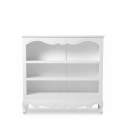Librero Clasico Bajo 2 Estantes Color Blanco Serie Alner