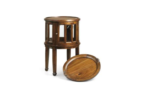 Licorera Colonial Flamingo Redonda con Bandeja