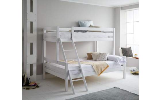 Litera Pino 2 Camas de 90 y 135 cm Serie Arievosts