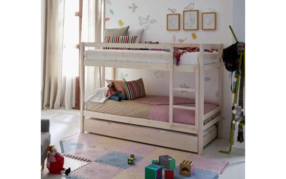 Litera Pino 4 Colores Sin Cajon Serie Arievosts