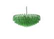 Lámpara de Techo Vintage Petalos Cristal Verde y Metal Argaya