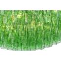 Lámpara de Techo Vintage Petalos Cristal Verde y Metal Argaya