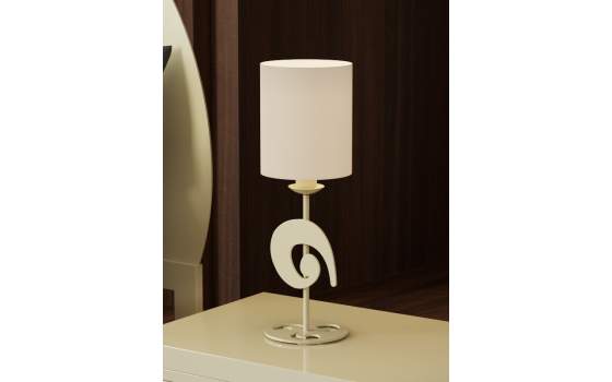 Lámpara Mesita Moderna en Forja y Acero Serie Olas