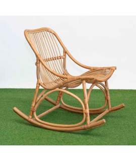 Mecedora Balancin Rattan Natural Jardin Serie Arismas