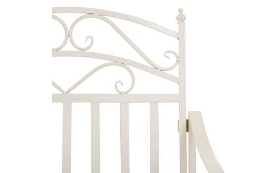 Mecedora de Forja Blanca Estilo Clasico Serie Aggema