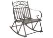 Mecedora de Forja Gris Estilo Clasico Serie Aggema