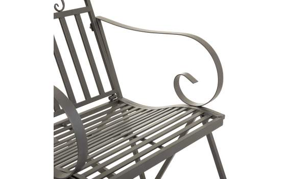 Mecedora de Forja Gris Estilo Clasico Serie Aggema