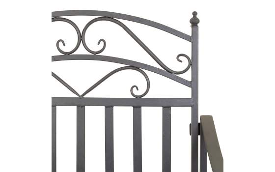 Mecedora de Forja Gris Estilo Clasico Serie Aggema