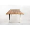 Mesa Acacia y Acero Estilo Actual Industrial Abbott