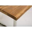 Mesa Acacia y Acero Estilo Actual Industrial Abbott