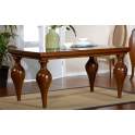 Mesa 2 Tamaños Extensible Vintage Madera Castaño Serie Arnaud