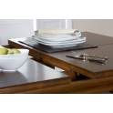 Mesa 2 Tamaños Extensible Vintage Madera Castaño Serie Arnaud