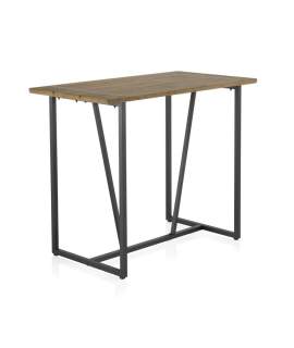 Mesa Alta Bar Madera y Acero Serie Ausquer