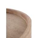 Mesa Auxiliar Baja Madera Hevea y Metal Terracota - Serie Alcal