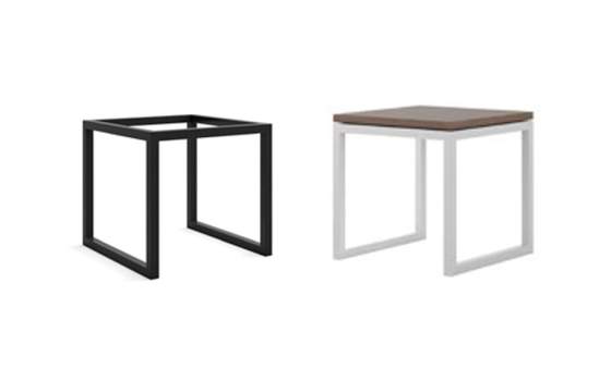 Mesa Auxiliar Cuadrada Diseño Moderno Serie Minato