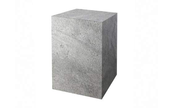 Mesa Auxiliar Cubo Chapeada en Piedra Serie Adirnos Mesa Auxiliar Cubo Chapeada en Piedra Serie Adirnos