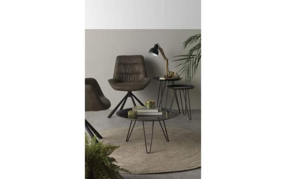 Mesa Auxiliar Forja Redonda de 44 cm Baja Serie Deamon