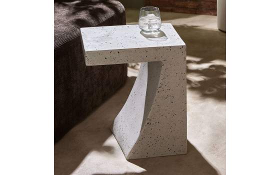 Mesa Auxiliar Geometrica Imitacion Terrazo Atomis