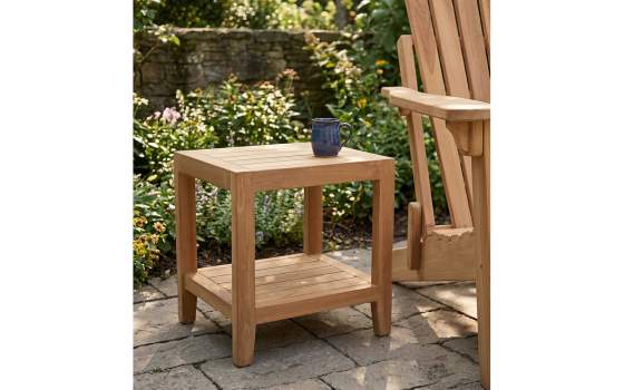 Mesa Auxiliar Jardin Teka Natural - Serie Brisa