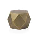 Mesa Auxiliar Metal Dorado Hexagonal Serie Ateslast