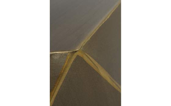 Mesa Auxiliar Metal Dorado Hexagonal Serie Ateslast