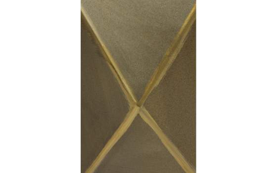 Mesa Auxiliar Metal Dorado Hexagonal Serie Ateslast