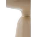 Mesa Auxiliar Metalica Beig con Cristal - Serie Anento