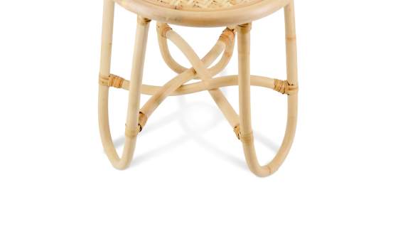 Mesa Auxiliar Rattan Rejilla Natural Serie Arcosk