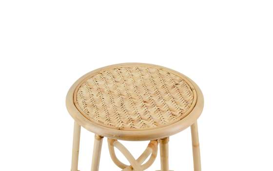 Mesa Auxiliar Rattan Rejilla Natural Serie Arcosk
