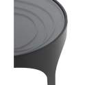Mesa Auxiliar Redonda 50 Diametro en Acero Negro Akeren