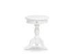 Mesa Auxiliar Redonda Clasica 1 Cajon Color Blanco Serie Alner