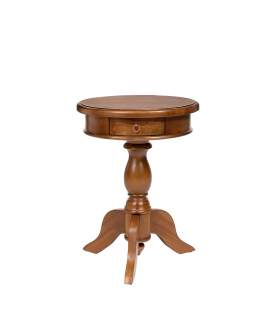Mesa Auxiliar Redonda Clasica 1 Cajon Serie Anewpor