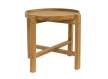 Mesa Auxiliar Redonda de 56 Teca Reciclada Natural Alogny