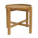Mesa Auxiliar Redonda de 56 Teca Reciclada Natural Alogny Mesa Auxiliar Redonda de 56 Teca Reciclada Natural Alogny