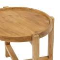 Mesa Auxiliar Redonda de 56 Teca Reciclada Natural Alogny Mesa Auxiliar Redonda de 56 Teca Reciclada Natural Alogny