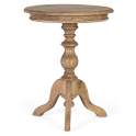Mesa Auxiliar Redonda de 70 cm Madera Mindi - Serie Solstice