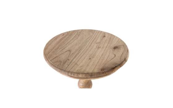 Mesa Auxiliar Redonda de 70 cm Madera Mindi - Serie Solstice
