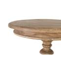 Mesa Auxiliar Redonda de 70 cm Madera Mindi - Serie Solstice