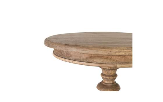 Mesa Auxiliar Redonda de 70 cm Madera Mindi - Serie Solstice