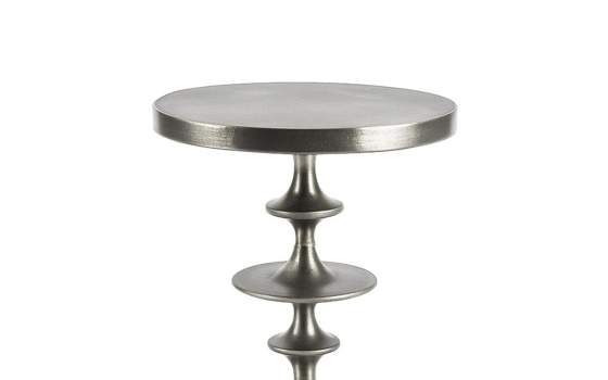 Mesa Auxiliar Redonda de Aluminio Clasica - Serie Achat