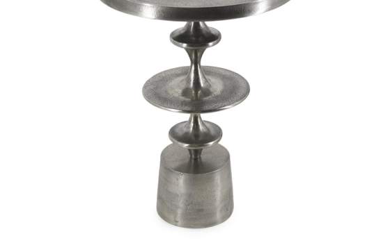 Mesa Auxiliar Redonda de Aluminio Clasica - Serie Achat