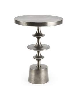 Mesa Auxiliar Redonda de Aluminio Clasica - Serie Achat