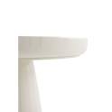Mesa Auxiliar Redonda Metalica Crema - Serie Anento