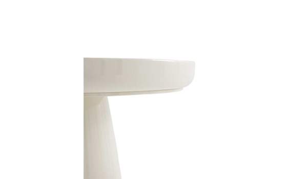 Mesa Auxiliar Redonda Metalica Crema - Serie Anento