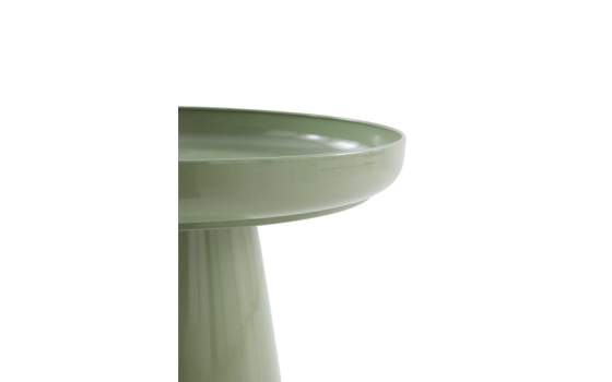 Mesa Auxiliar Redonda Metalica Verde - Serie Anento